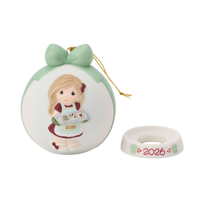 Precious Moments Baking Sweet Memories 2026 Dated Girl Ball Ornament