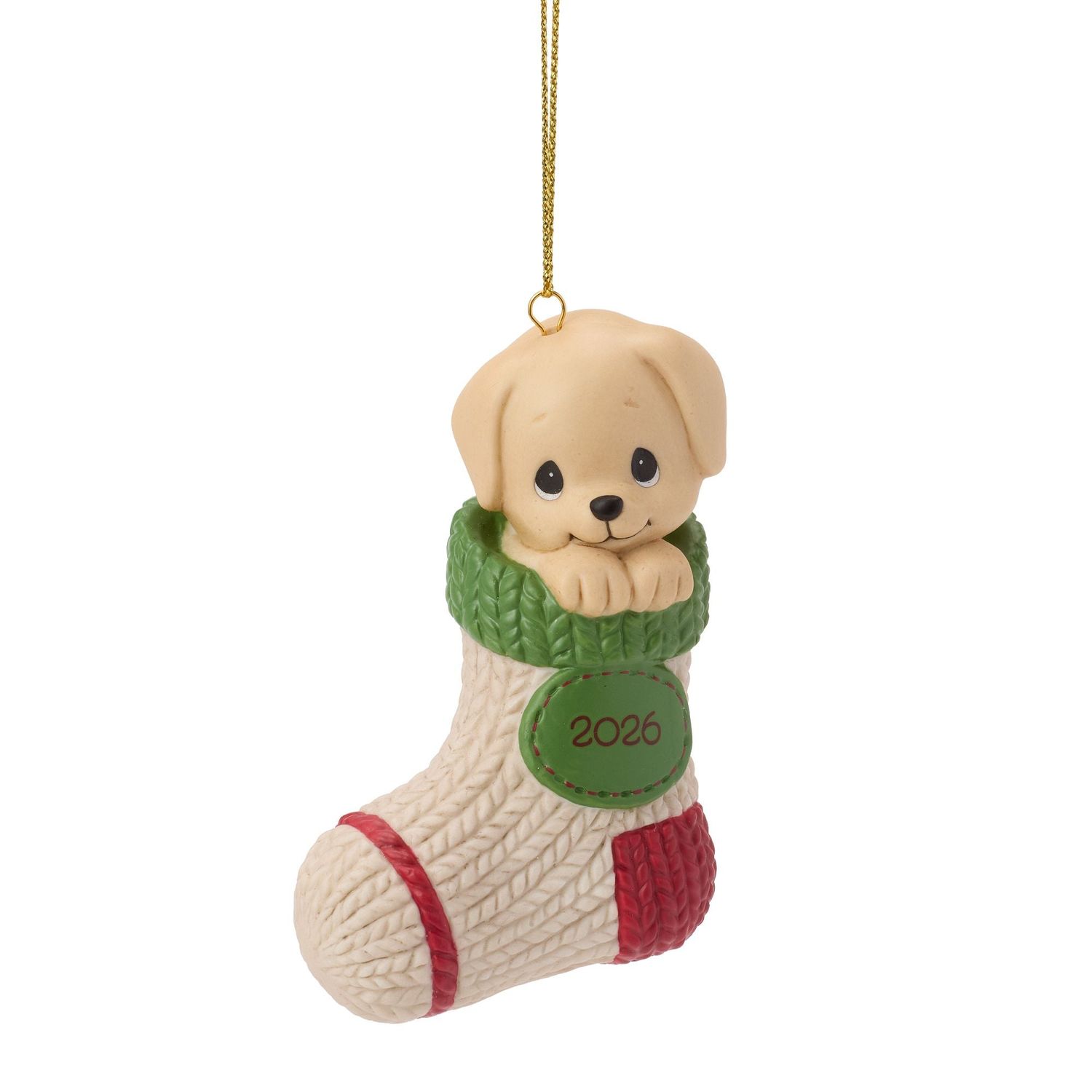 Precious Moments Paw-fectly Cozy Christmas 2026 Dated Dog Ornament