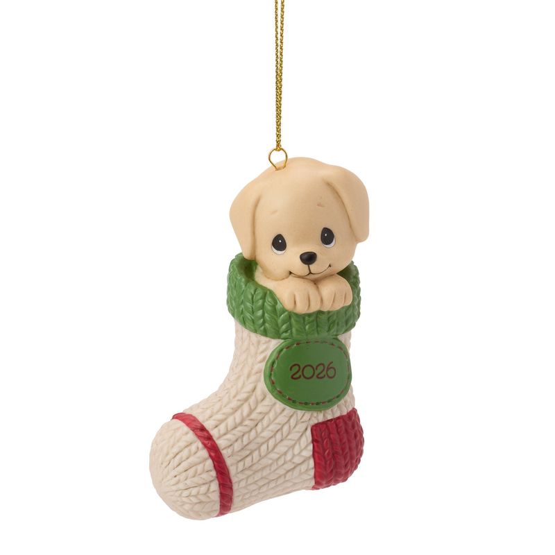 Precious Moments Paw-fectly Cozy Christmas 2026 Dated Dog Ornament