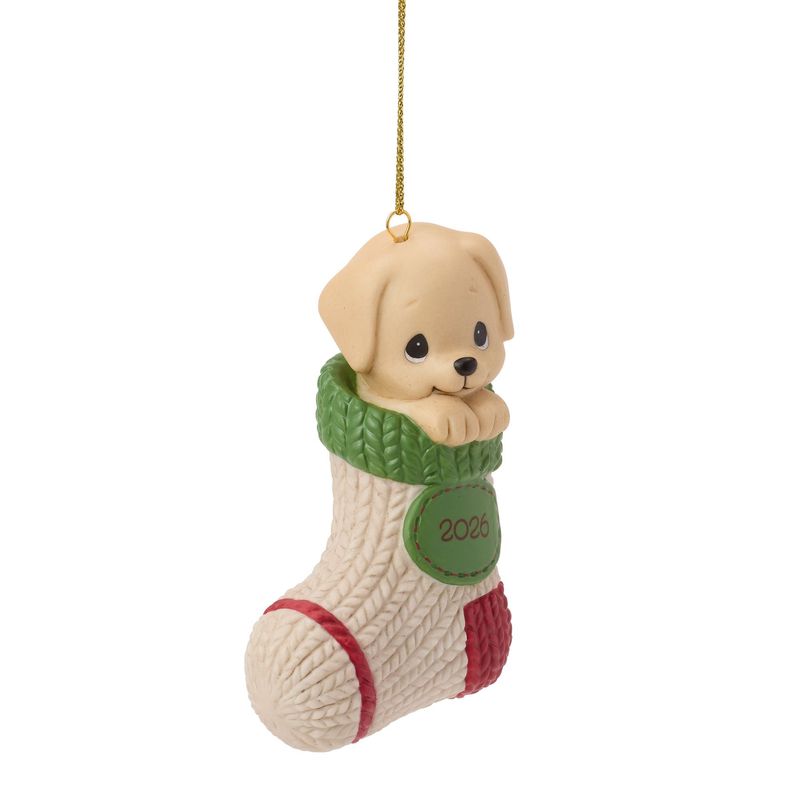 Precious Moments Paw-fectly Cozy Christmas 2026 Dated Dog Ornament
