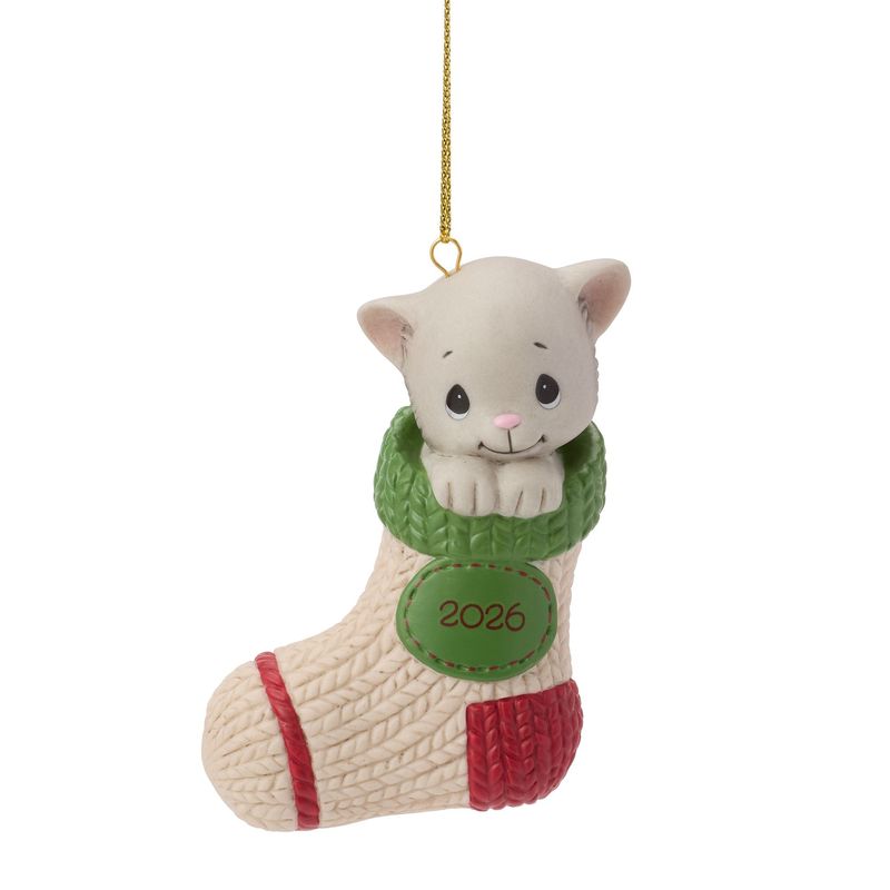 Precious Moments Purr-fectly Cozy Christmas 2026 Dated Cat Ornament