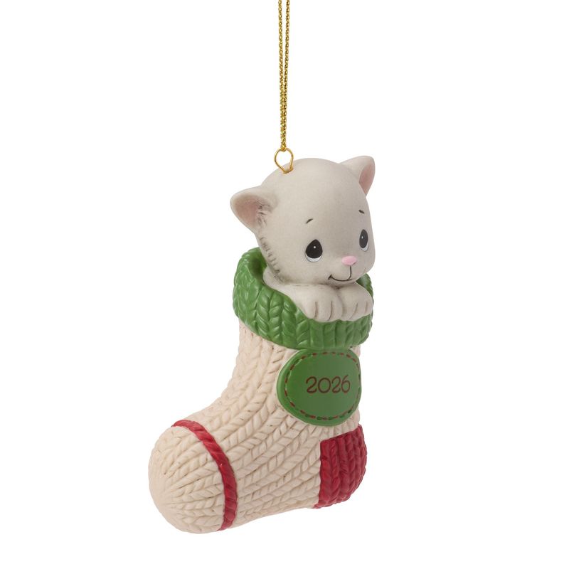Precious Moments Purr-fectly Cozy Christmas 2026 Dated Cat Ornament