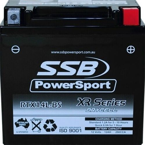 SSB XR Series High Performance AGM Motorcycle Battery (RTX14L-BS)