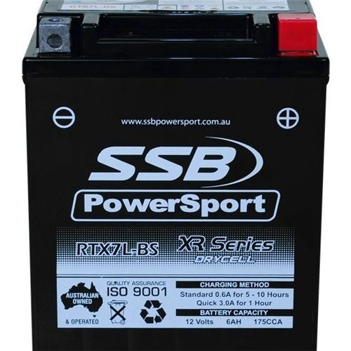 SSB XR Series High Performance AGM Motorcycle Battery (RTX7L-BS)
