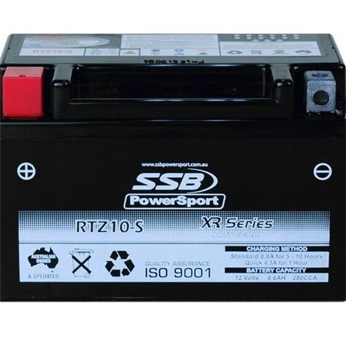 SSB XR Series High Performance AGM Motorcycle Battery (RTZ10-S)