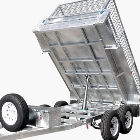 SG 10x5 Hydraulic Tipper Tandem Box Trailer 600mm Cage 3500Kg ATM inc rego