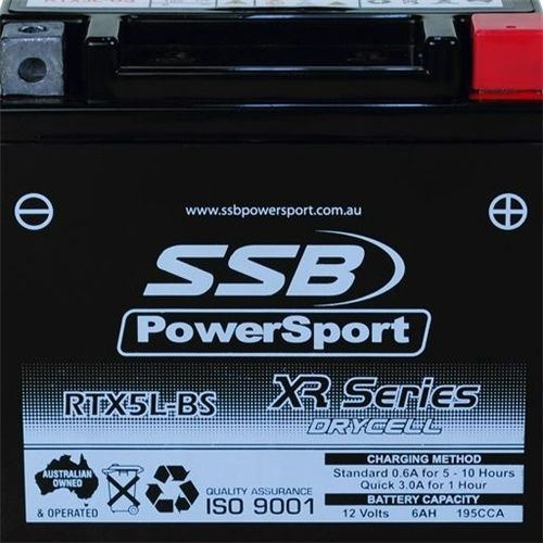 SSB XR Series High Performance AGM Motorcycle Battery (RTX5L-BS)