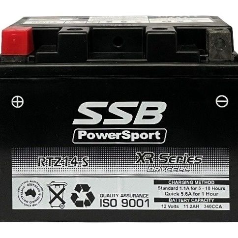 SSB XR Series High Performance AGM Motorcycle Battery (RTZ14-S)