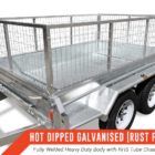 10x6 Tandem Box Trailer 2800 Kg 600mm Cage &amp; Spare Wheel 12 Mths rego