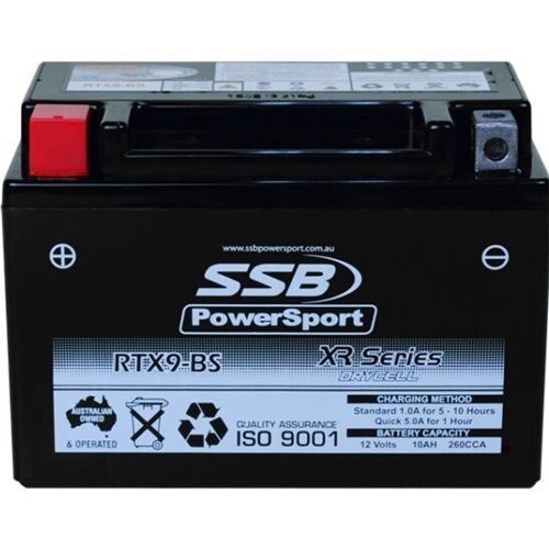 SSB XR Series High Performance AGM Motorcycle Battery (RTX9-BS)