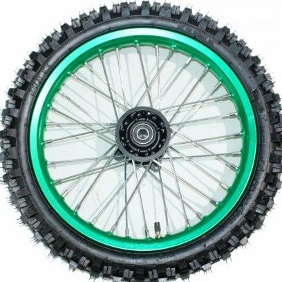 GREEN 12mm Axle 60/100 – 14 14" Inch Front Wheel Rim Tyre Tire PIT PRO Dirt Bike