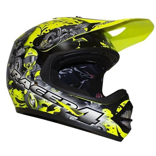 Helmet Kids Fluro yellow Small