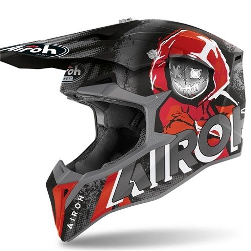 Airoh Wraap 'Alien' Red Matt Helmet