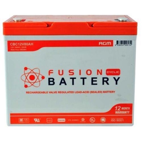 Fusion AGM 12V Deep Cycle  CBC12V80AH