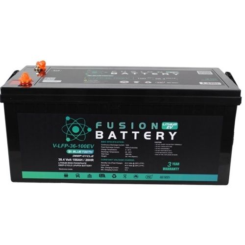 Fusion V-LFP-36-100EV  Lithium 36V Deep Cycle EV Battery