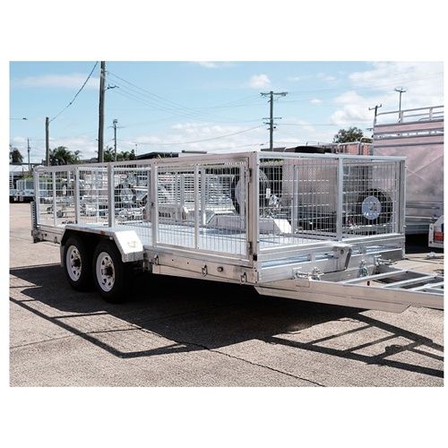 SG 16x6.5 Car Trailer 3000kg + 900mm cage with12 Months rego and spare wheel