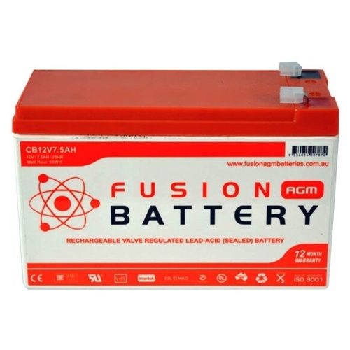Fusion 12 volt 7.5 ah Vrla Battery CB12V7.5AH