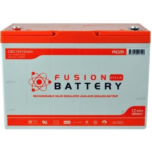 Fusion AGM 12V 105Ah Deep Cycle Battery CBC12V105AH
