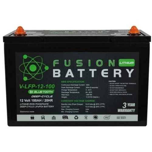 Fusion Lithium 100AH 12V Deep Cycle Battery