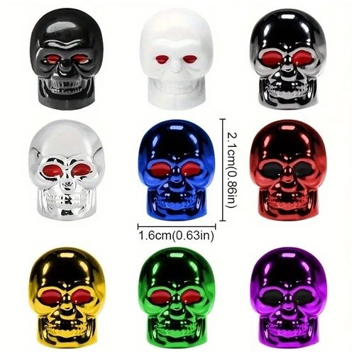 Valve Caps With Skull Design