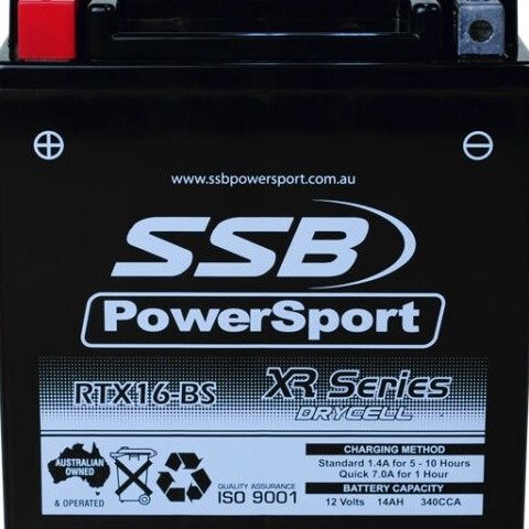 SSB  Motorcycle Battery (RTX16-BS)
