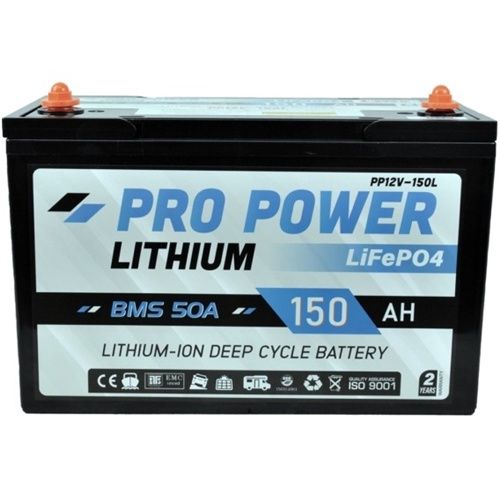 Pro Power 150AH 12V  Lithium, Camping Caravan Deep Cycle Battery
