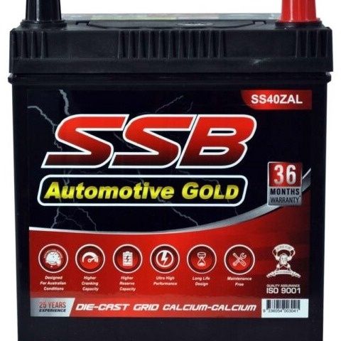 SSB SS40ZAL Gold MF Car Battery