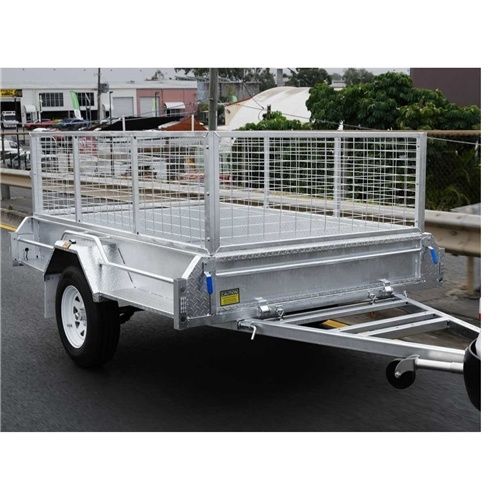 8x6 Single Box Trailer 750kg (inc spare wheel, 600mm cage, 12 months QLD rego)