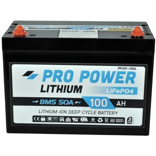 Pro Power Lithium 100AH 12V , Camping Caravan Deep Cycle Battery