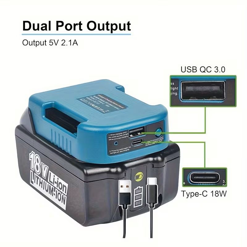Battery Adapter Fast Charger