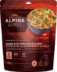 AlpineAire Ginger stir fried rice with beef