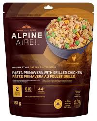 AlpineAire Pasta Primavera with Grilled Chicken