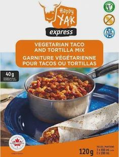 HAPPY YAK Vegetarian Taco and Tortilla Mix