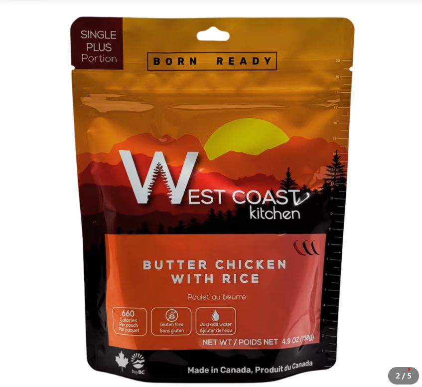 West Coast Kitchen Butter Chicken and rice - Single Plus