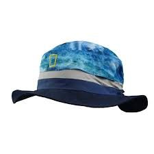 Buff Explore Booney Hat, Colour - Buff: Zankor Blue, Size SML or 2 4 6 8 10: S/M