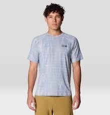 Mountain Hardwear Crater Lake Short Sleeve T-Shirt - Men's, Colour - Mtn Hardwear: Glacial, Size SML or 2 4 6 8 10: S