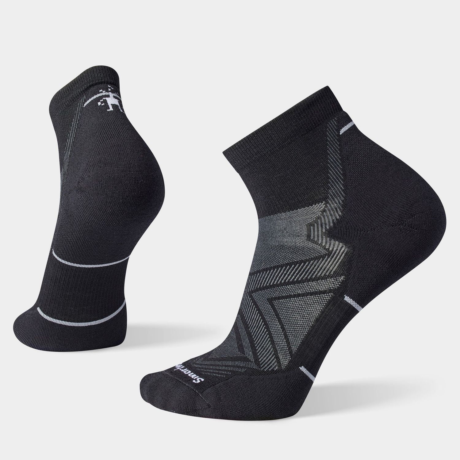 Smartwool Run Targeted Cushion Ankle - Men's, Colour - Smartwool: Black, Size SML or 2 4 6 8 10: M