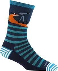 Darn Tough Animal Haus Crew Light - Women's, Colour - Darntough: Eclipse, Size SML or 2 4 6 8 10: S