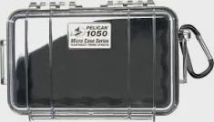Pelican 1050 Micro Case, Colour - Pelican: Black/Clear