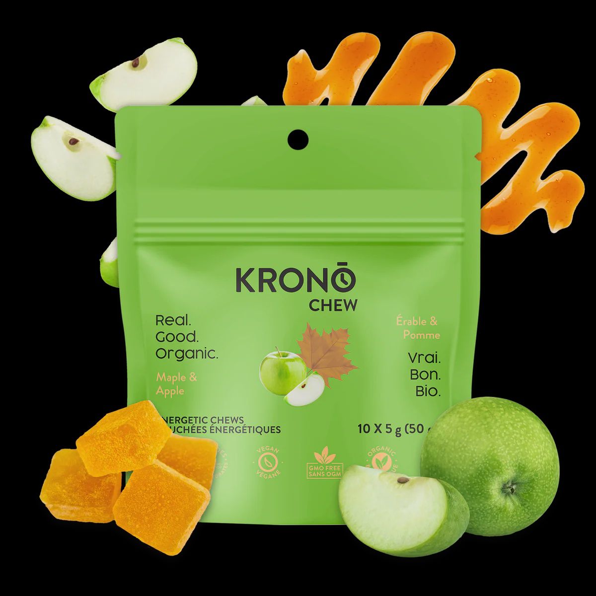 Krono Energy Chew, Food: apple &amp; maple syrup