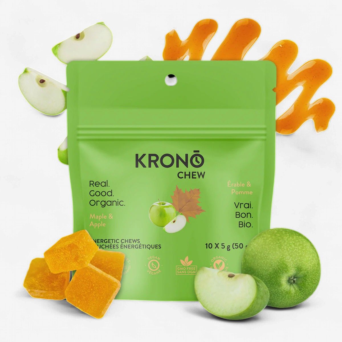Krono Energy Chew, Food: apple &amp; maple syrup