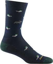 Darn Tough Duck Duck Moose Crew Lightweight - Mens, Colour - Darntough: Eclipse, Size SML or 2 4 6 8 10: L