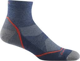 Darn Tough Light Cushion Hiker 1/4 - Men's, Colour - Darntough: Denim, Size SML or 2 4 6 8 10: M