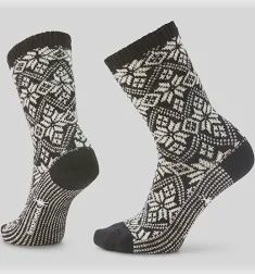 Smartwool Everyday Cozy Traditional Snowflake Crew - Women's, Colour - Smartwool: Black, Size SML or 2 4 6 8 10: S