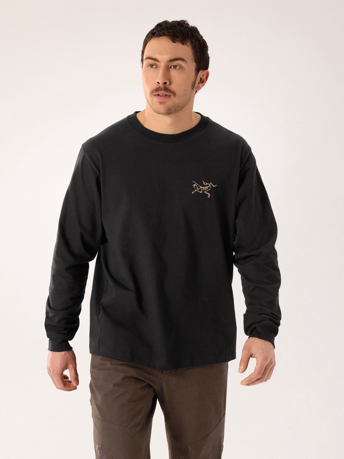 Arc'teryx Kragg Cotton LS Men's Shirt, Colour - Arcteryx: 24K Black, Size SML or 2 4 6 8 10: S