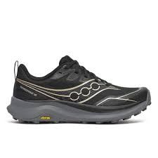 Saucony Peregrine 16 Womens, Colour: Black/Carbon, Shoe Size Womens: 7