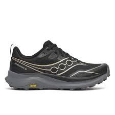 Saucony Peregrine 16 Womens, Colour: Black/Carbon, Shoe Size Womens: 7