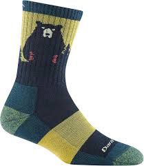 Darn Tough Bear Town Micro Crew Light Cushion - Women's, Colour - Darntough: Dark Teal, Size SML or 2 4 6 8 10: S