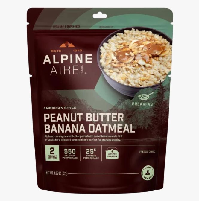 AlpineAire Peanut Butter Banana Oatmeal