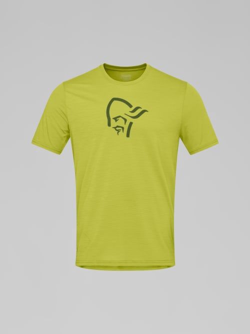 Norrona Femund Equaliser Merino T-Shirt - Men, Colour: Golden Lime, Size: M